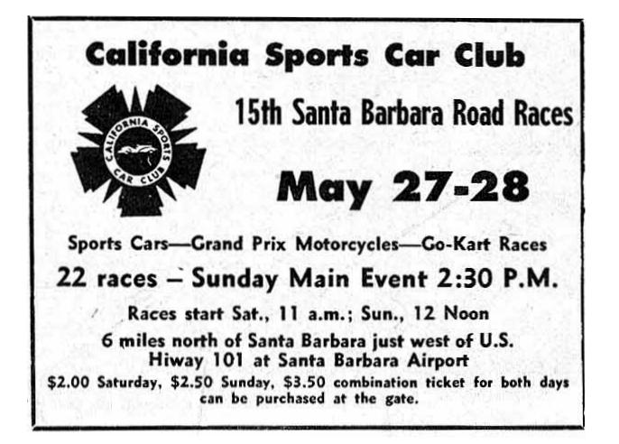 Dave MacDonald racing the 00 Corvette at Santa Barbara 1961